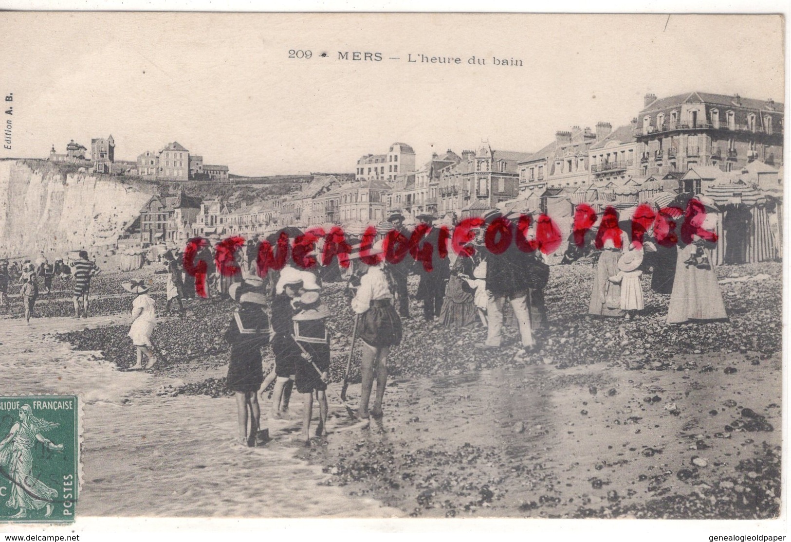 80 - MERS LES BAINS - L' HEURE DU BAIN - SOMME - Mers Les Bains