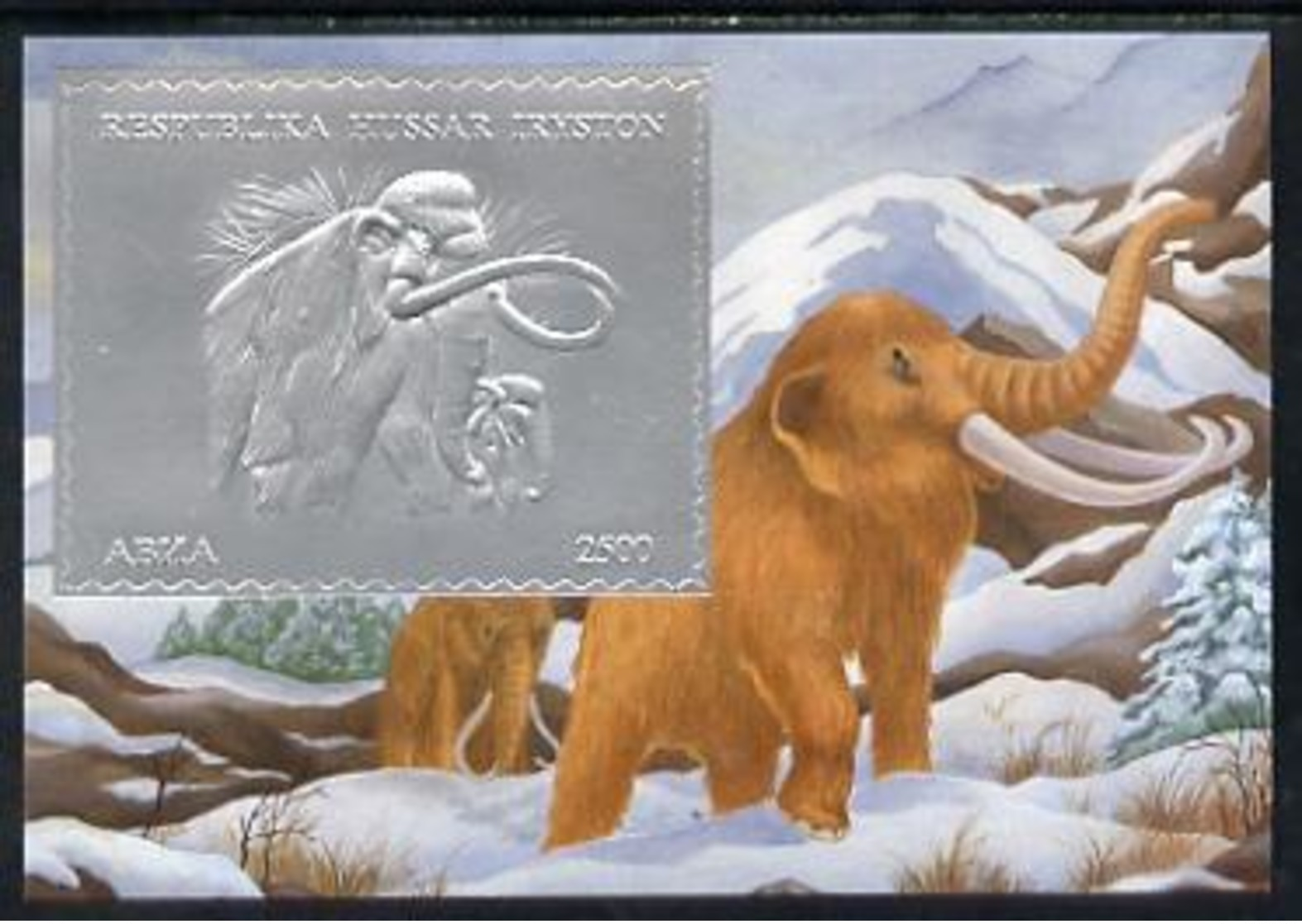 SOUTH OSSETIA - Break-Away State - 1994 - Prehistoric Mammals, Silver - Perf Min Sheet - M N H - Georgien