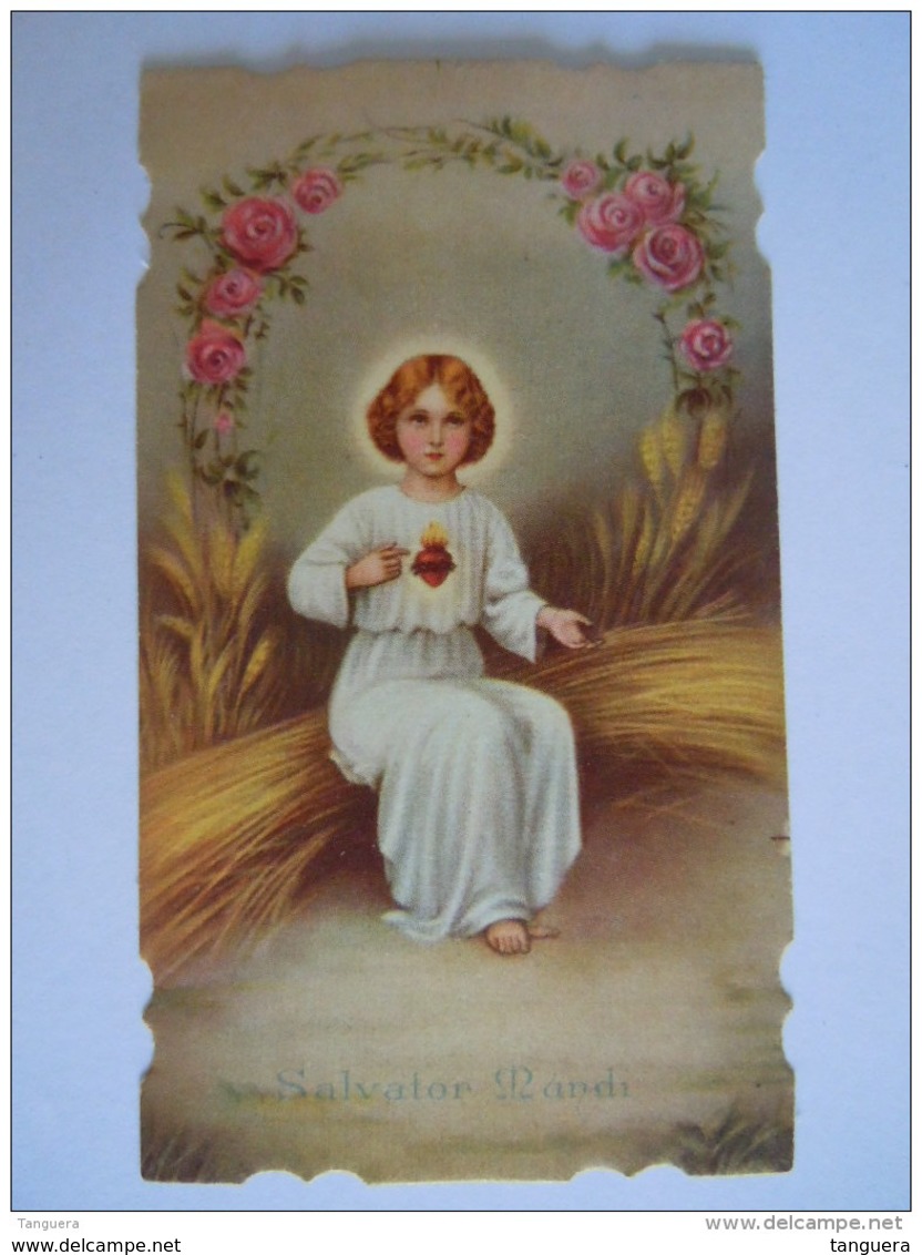 Jezus Jesus Salvator Mandi  1932 Image Pieuse Holy Card Santini - Andachtsbilder
