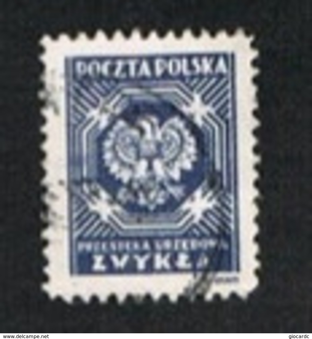 POLONIA (POLAND)   -  SG O534  - 1945   OFFICIAL STAMP: EAGLE     -    USED - Service