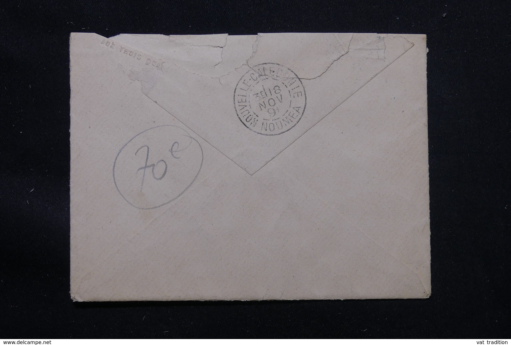 NOUVELLE CALÉDONIE - Enveloppe De La Foa Pour Paris En 1891, Affr. Alphée Dubois, Cachet De Ligne Maritime - L 57330 - Brieven En Documenten