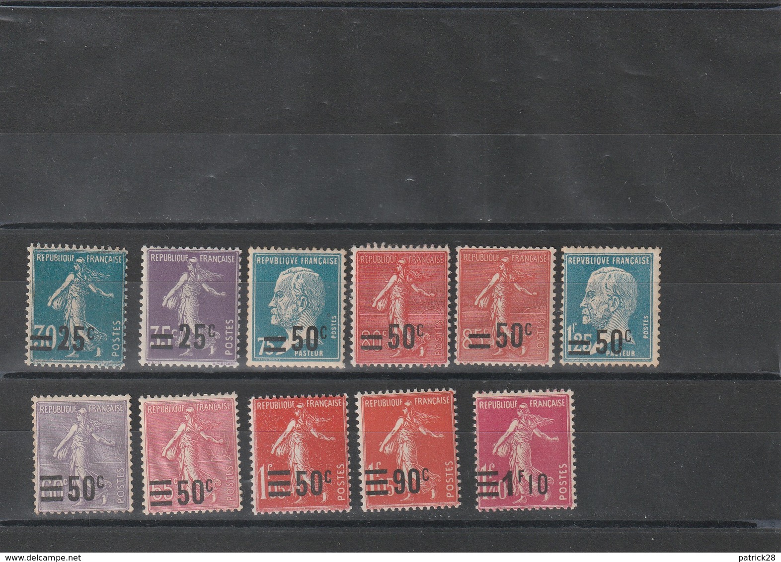 1926 - 1927 Timbre De France Surchargés N°217 à 228 Neuf** - Unused Stamps