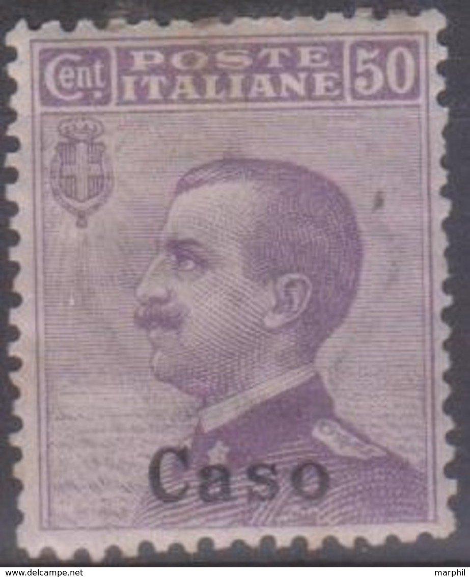 Italia Colonie Egeo Caso 1912 50c. SaN°7 MNH/** Centrato  Vedere Scansione - Ägäis (Caso)