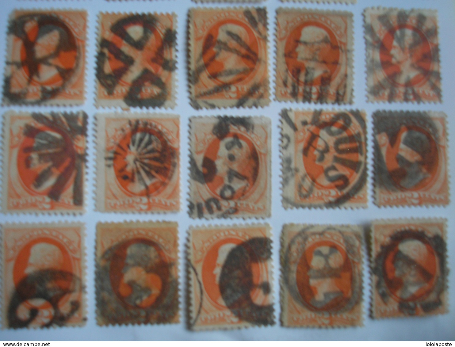 ETATS-UNIS - USA Stamp - 30 N° 58 Yvert&Tellier - 2c Rouge-orange Washington - Fancy Cancels - Must To See Absolutly - Oblitérés