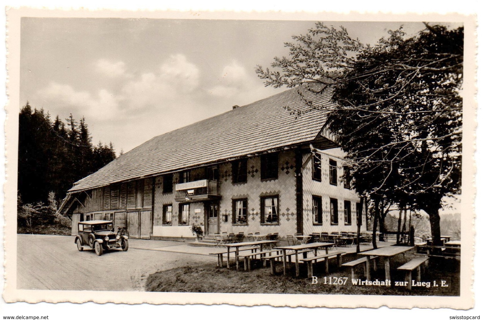 AFFOLTERN I.E. Wirtschaft Zur Lueg Oldtimer Auto - Affoltern Im Emmental 