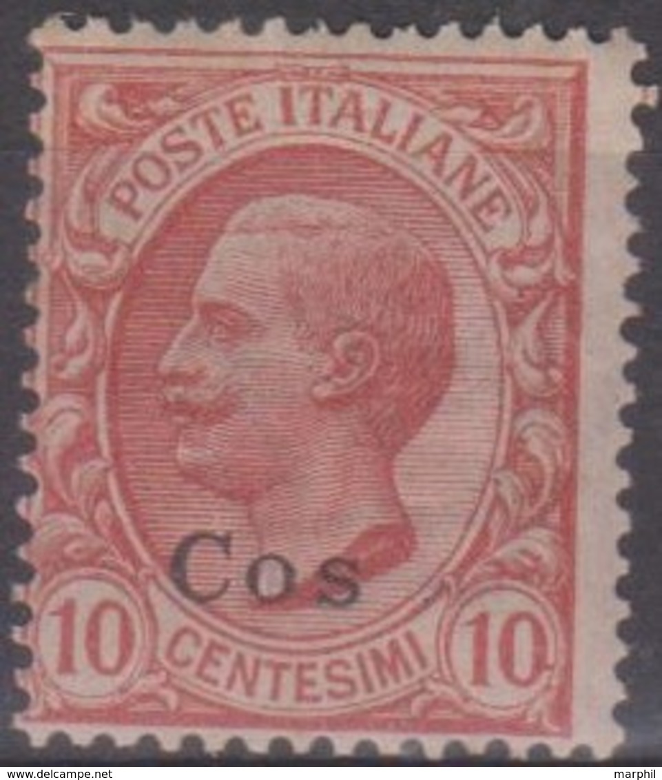 Italia Colonie Egeo Coo Cos 1912 10c. SaN°3 MNH/** Vedere Scansione - Aegean (Coo)