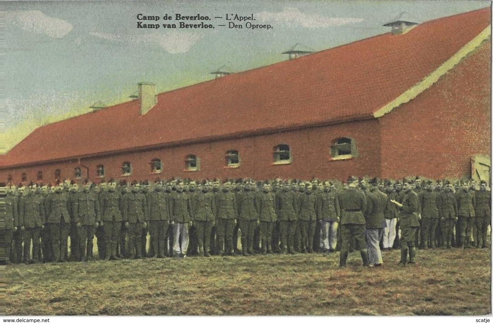 Camp De Beverloo   -    L'appel. - Barracks