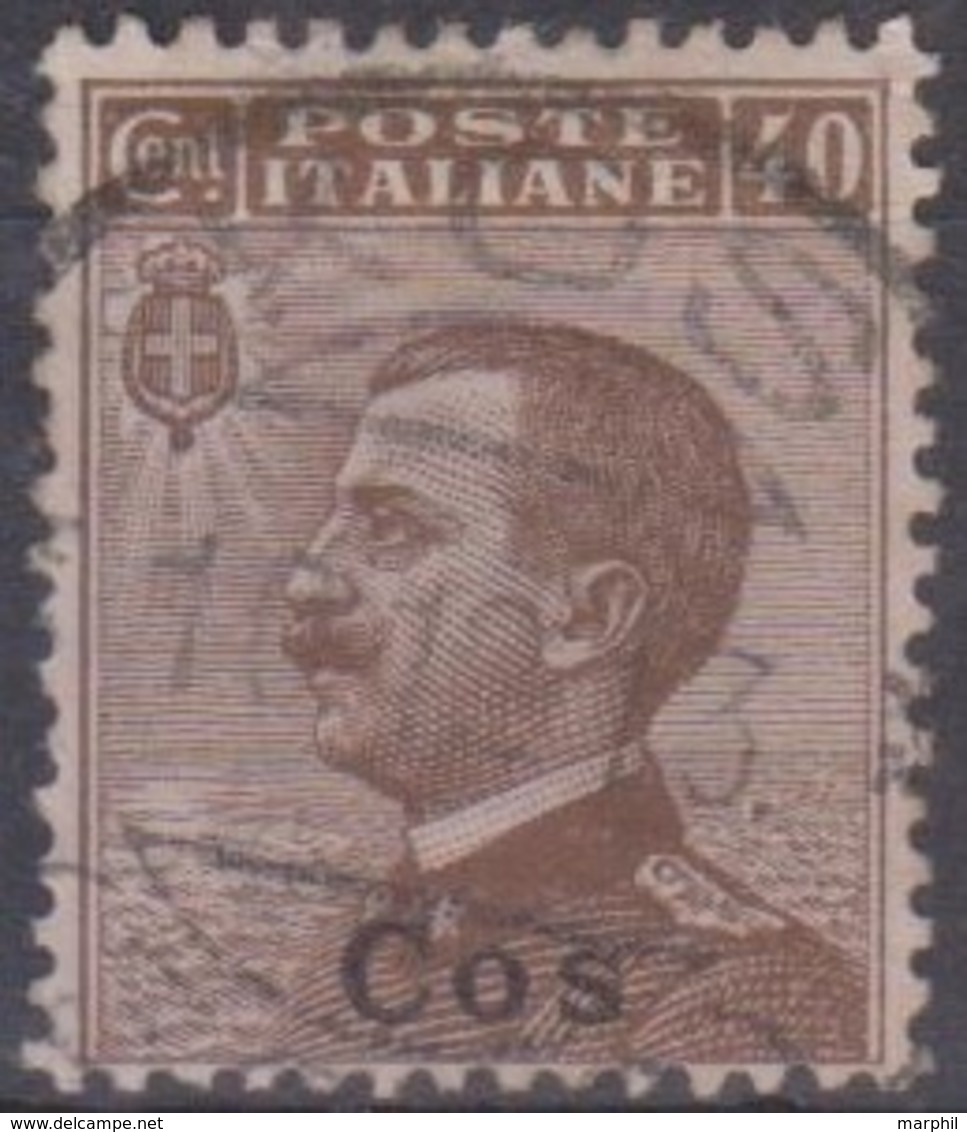 Italia Colonie Egeo Coo Cos 1912 40c. SaN°6 (o) Vedere Scansione - Aegean (Coo)