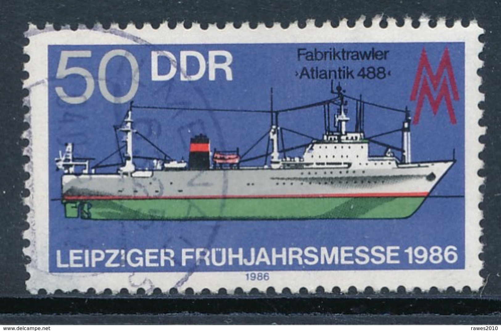 DDR Mi. 3004 Gest. Messe Leipzig Schiff Fabriktrawler - Gebraucht