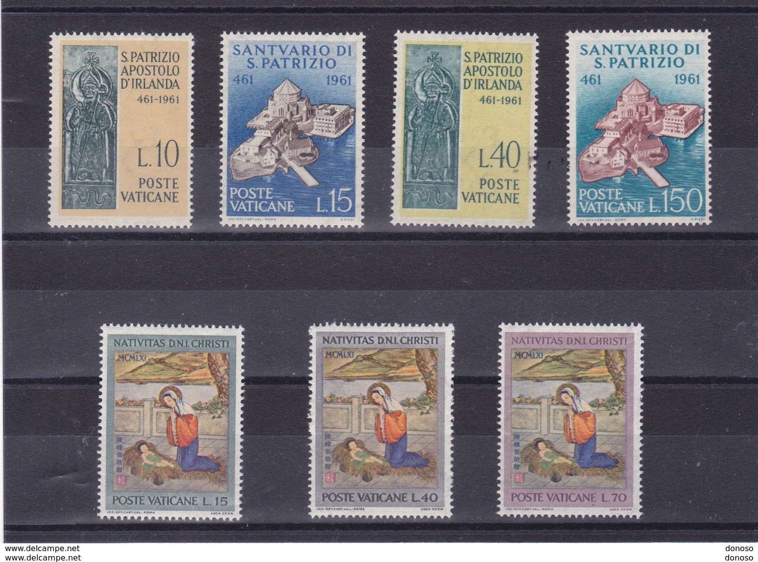 VATICAN 1961 SAINT PATRICK NOËL Yvert 331-334 + 341-343 NEUF** MNH - Neufs