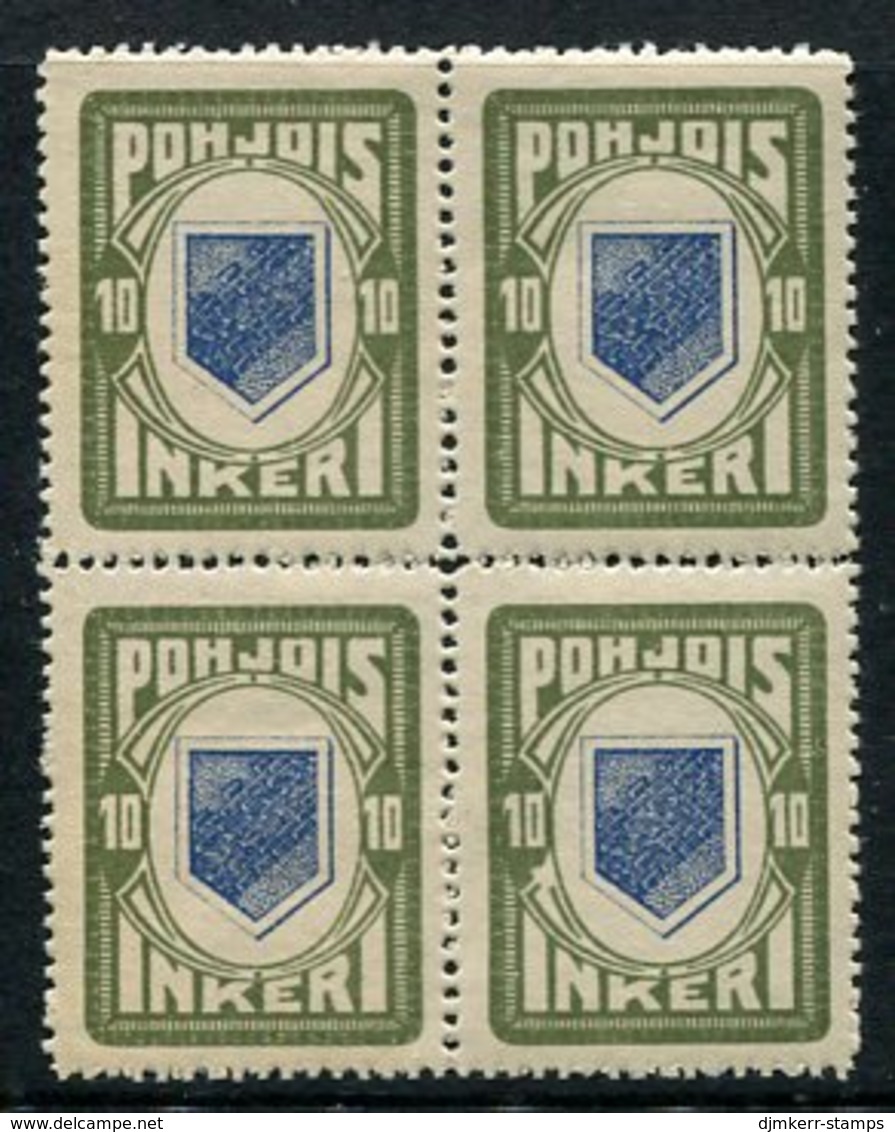 NORDINGERMANLAND 1920 Pictorial Definitive 10 P. Block Of 4 MNH / **.  Michel 8 - Neufs