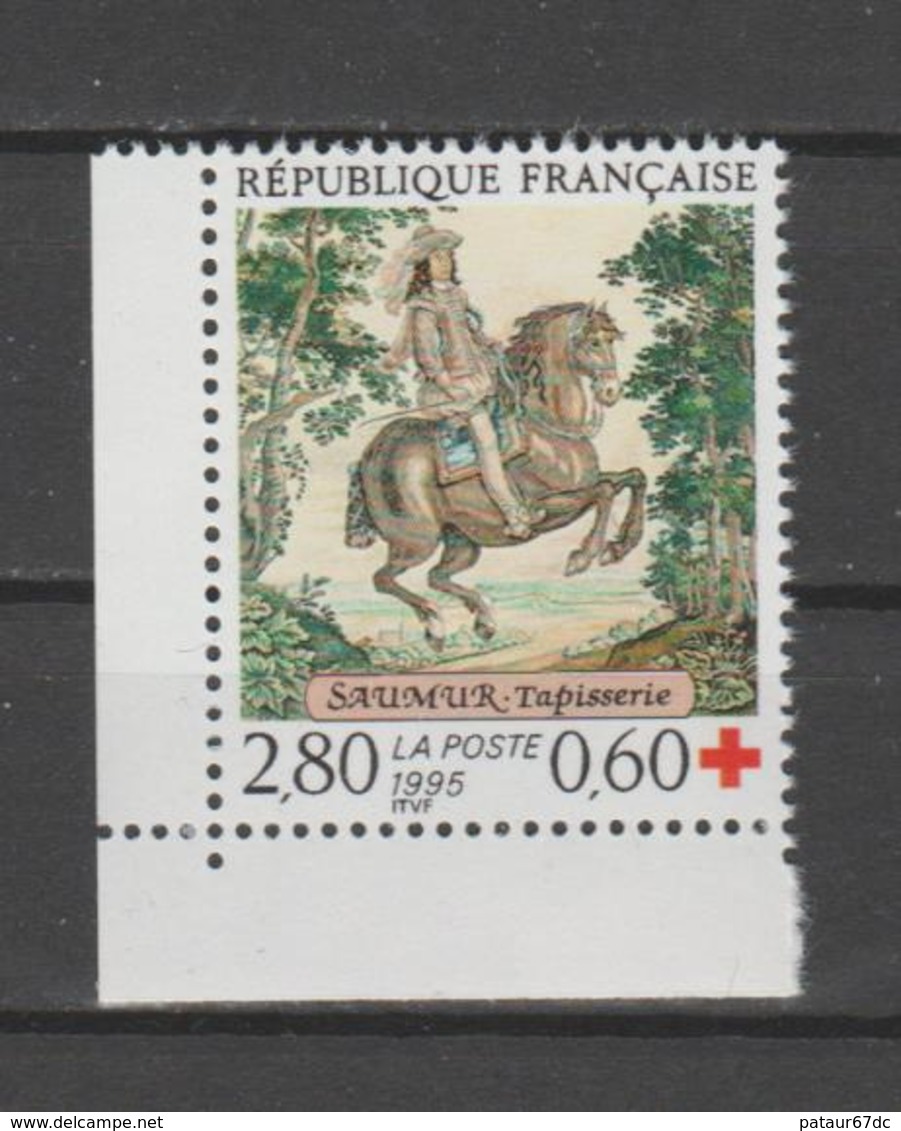 FRANCE / 1995 / Y&T N° 2946a ** : Tapisserie De Saumur (de Carnet) X 1 CdC Inf G - Neufs