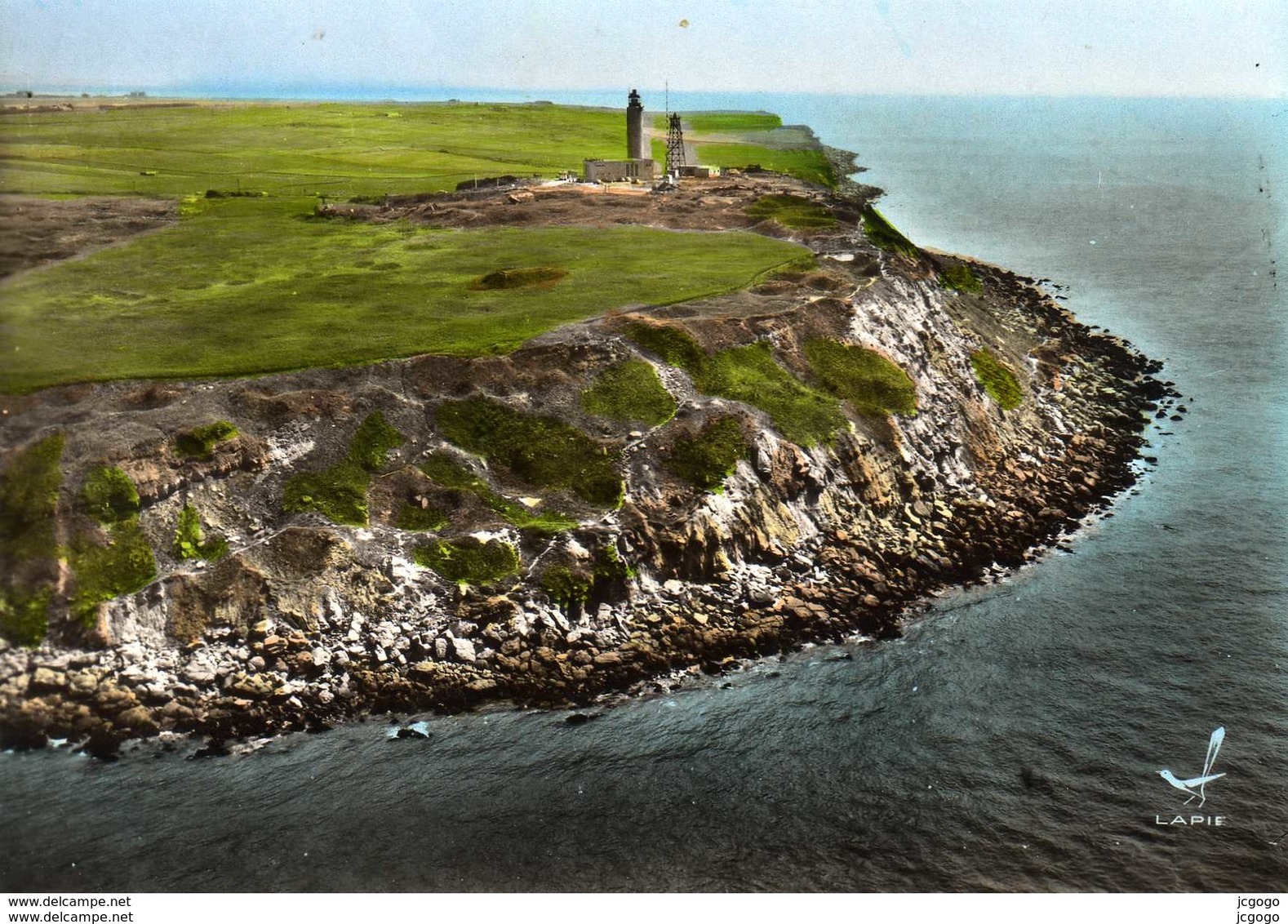 LE CAP GRIS-NEZ  La Pointe Et Le Phare . Vue Aérienne.  Cachet 15 Août 1961 - Andere & Zonder Classificatie