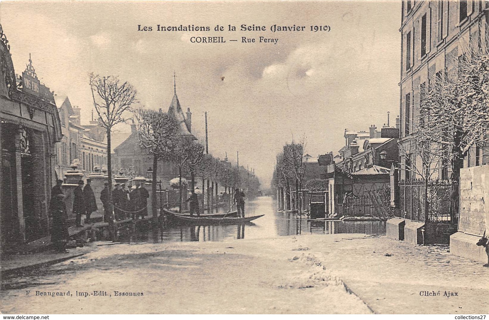 91-CORBEIL-RUE FERAY INONDATIONS DE 1910 - Corbeil Essonnes