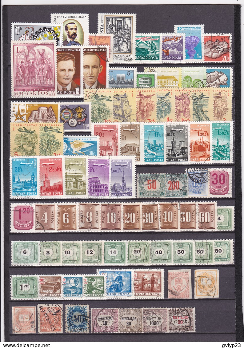 UN LOT DE 244 TIMBRES OBLITéRéS - Collections