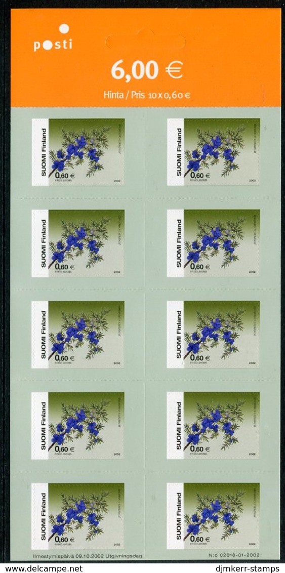 FINLAND 2002 Juniper Sheetlet MNH / **.  Michel 1625 - Hojas Bloque