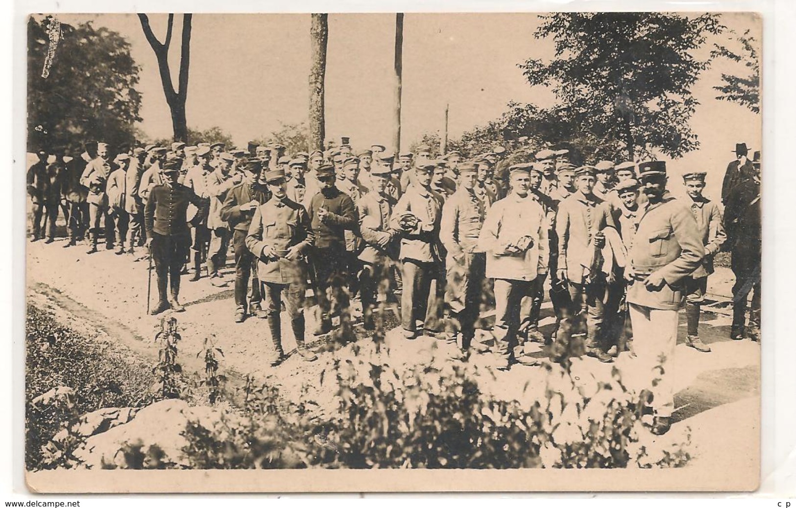 Militaires -  1914 / 1918 -  Soldats Allemands - Prisonniers  En Exode  - Carte Photo - CPA° - Guerre 1914-18