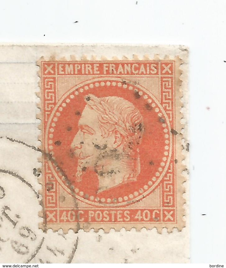 - LOT - CAHORS GC.693 S/TP Napoleon Lauré N°31 + Càd T.17 - 1869 - 1863-1870 Napoléon III Lauré