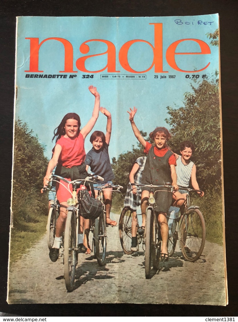 Nade Bernadette Magazine BD Jeunesse N°324 25 Juin 1967 - Bernadette