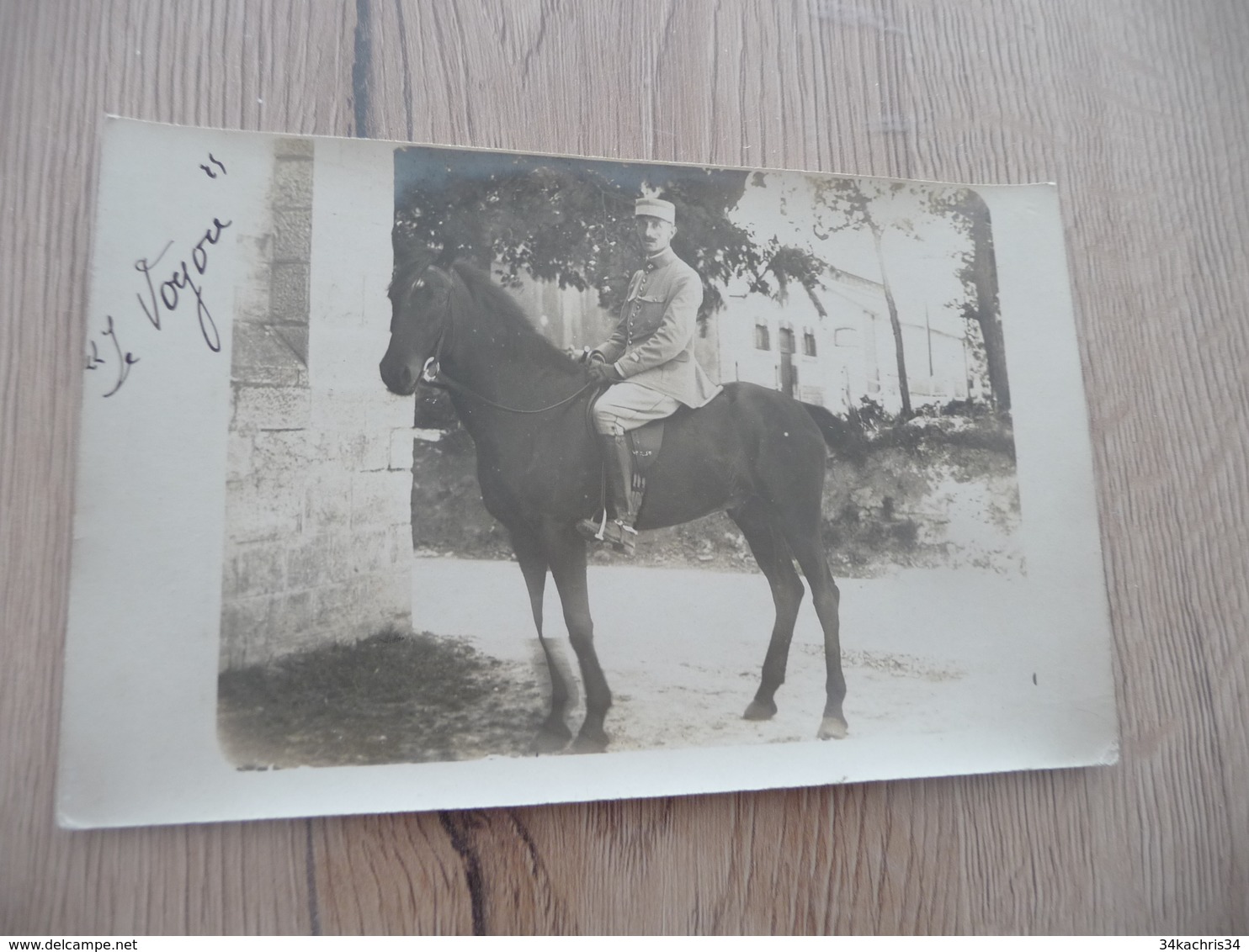 Carte Photo Militaire Militaria Officier Cheval - Guerre 1914-18