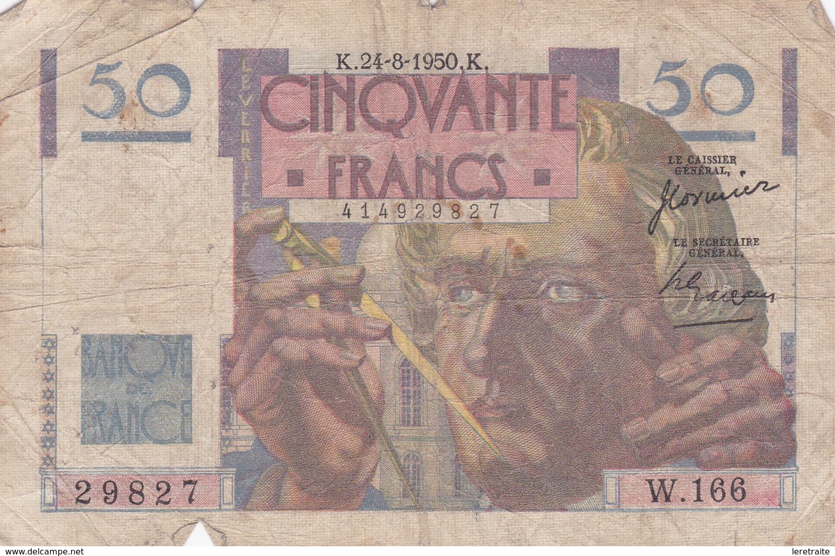 50 Francs 1950 K - 50 F 1946-1951 ''Le Verrier''