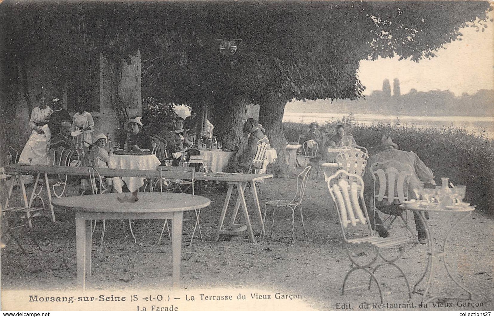 91-MORSANG-SUR-SEINE- LA TERRASSE DU VIEUX GARCON, LA FACADE - Morsang Sur Orge