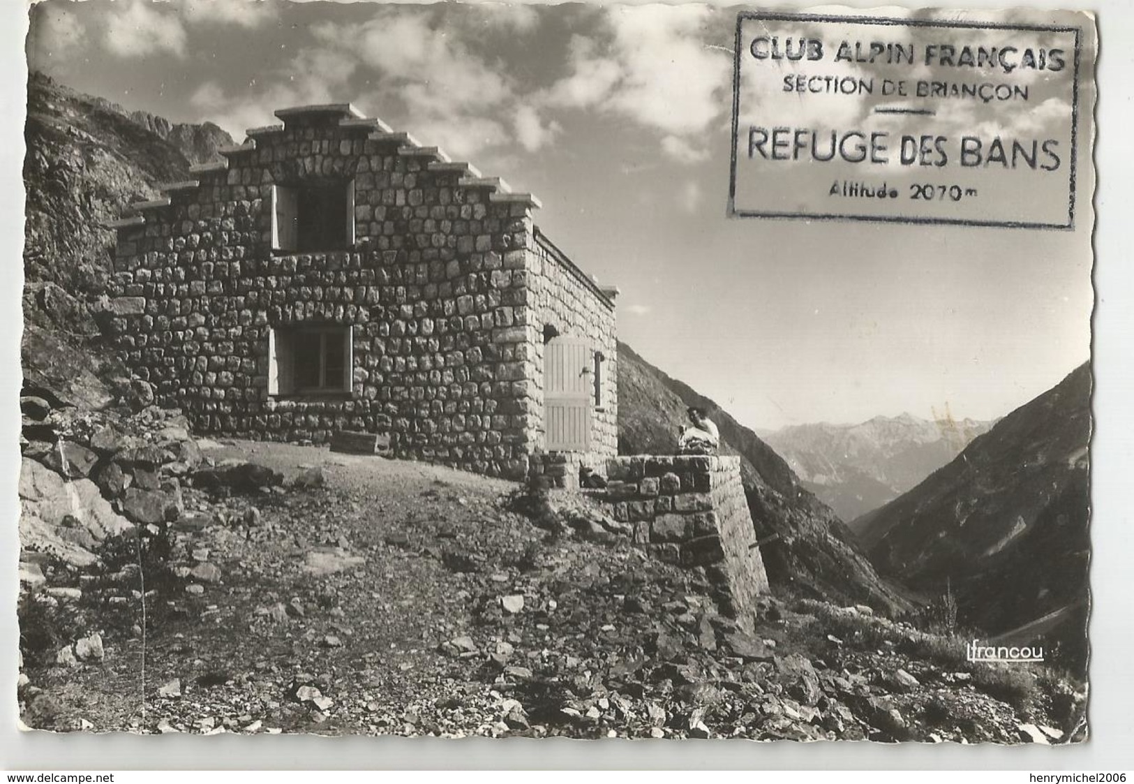 05 Hautes Alpes Cachet Club Alpin Français Section De Briançon Refuge Des Bans - Briancon