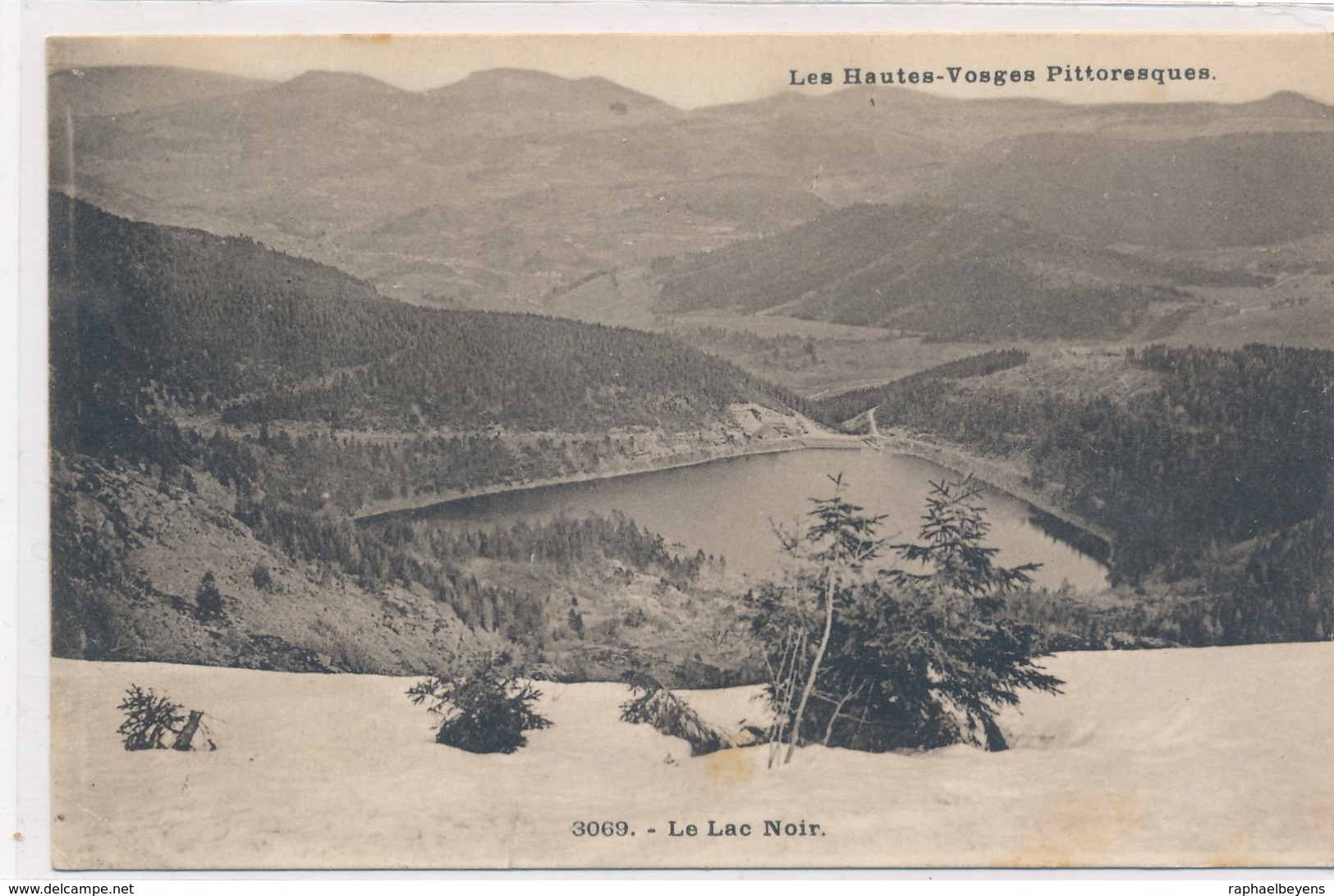 CPA. Les Hautes-Vosges Pittoresques 3069. Le Lac Noir Circulée Timbre Tampon - Other & Unclassified