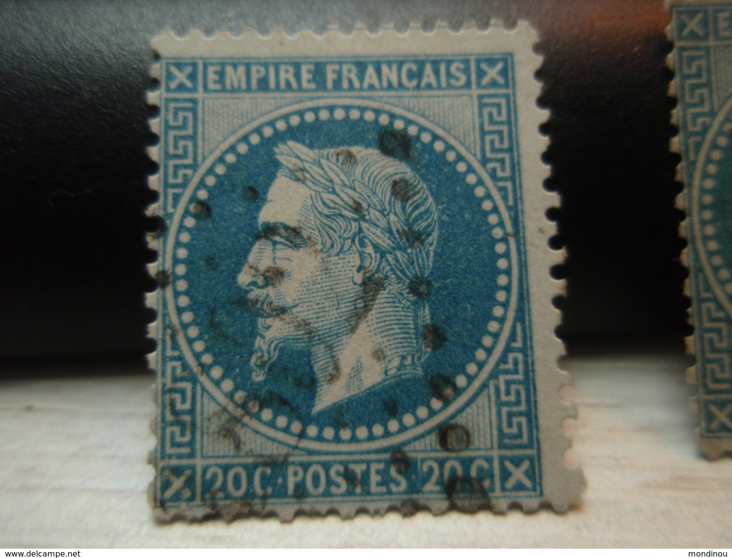 Timbre Empire Français 20 C. Napoléon III  Lauré. 29 B Oblitéré. - 1863-1870 Napoléon III Lauré