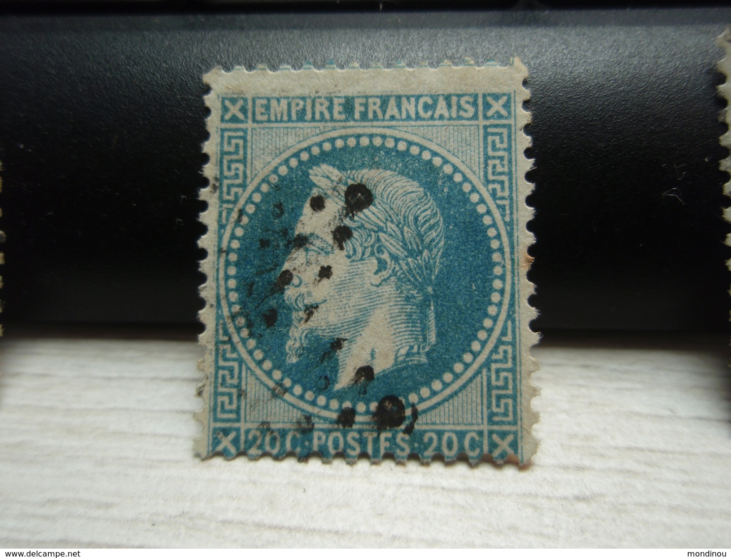 Timbre Empire Français 20 C. Napoléon III  Lauré. 29 A Oblitéré. - 1863-1870 Napoléon III Lauré