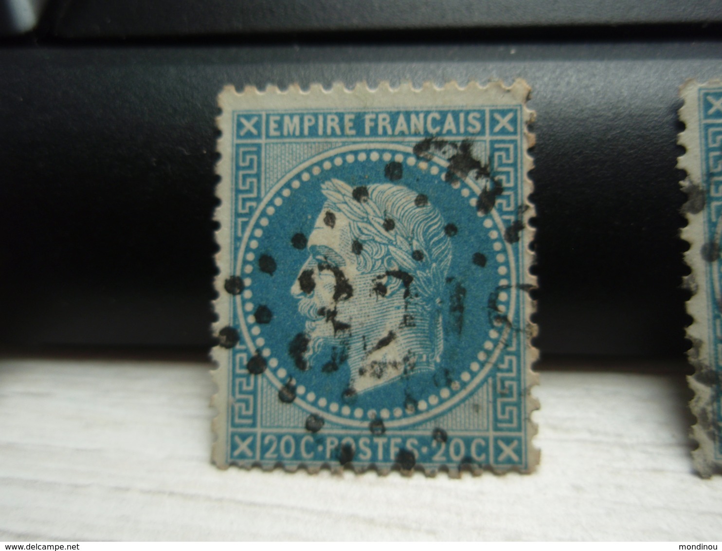 Timbre Empire Français 20 C. Napoléon III  Lauré. 29 B  Oblitéré. - 1863-1870 Napoléon III Lauré