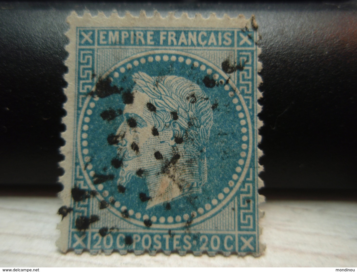 Timbre Empire Français 20 C. Napoléon III  Lauré. 29 B  Oblitéré. - 1863-1870 Napoléon III Lauré