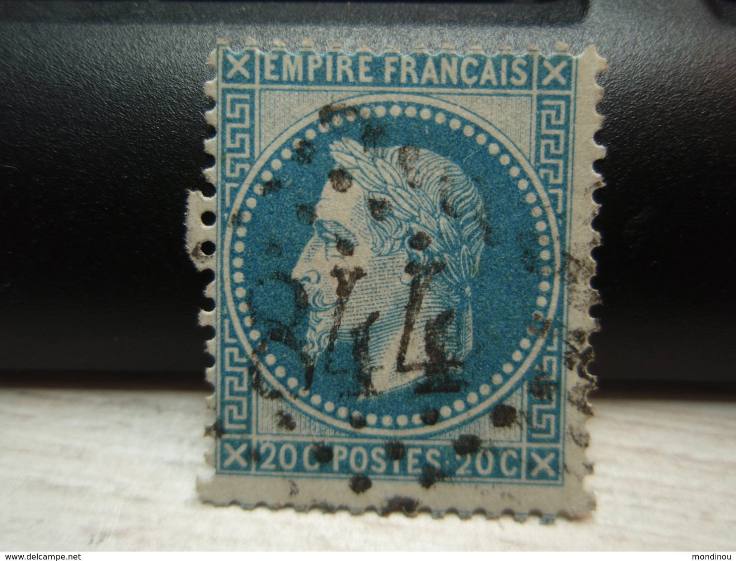 Timbre Empire Français 20 C. Napoléon III  Lauré. 29 A Oblitéré. 844 - 1863-1870 Napoléon III Lauré