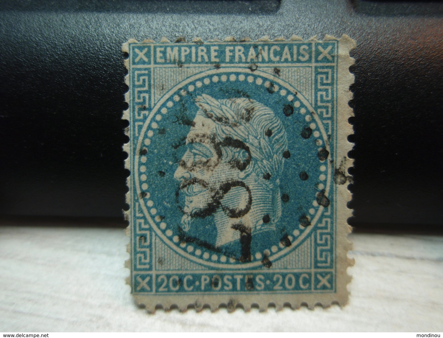 Timbre Empire Français 20 C. Napoléon III  Lauré. 29 B Oblitéré. 2687 - 1863-1870 Napoléon III Lauré