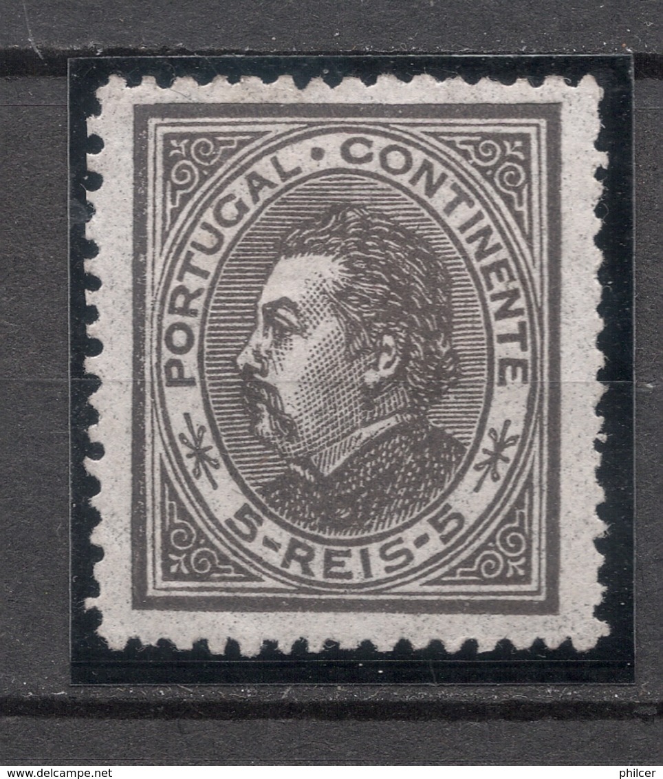 Portugal, 1880/1, # 52 Dent. 12 3/4, MH - Unused Stamps