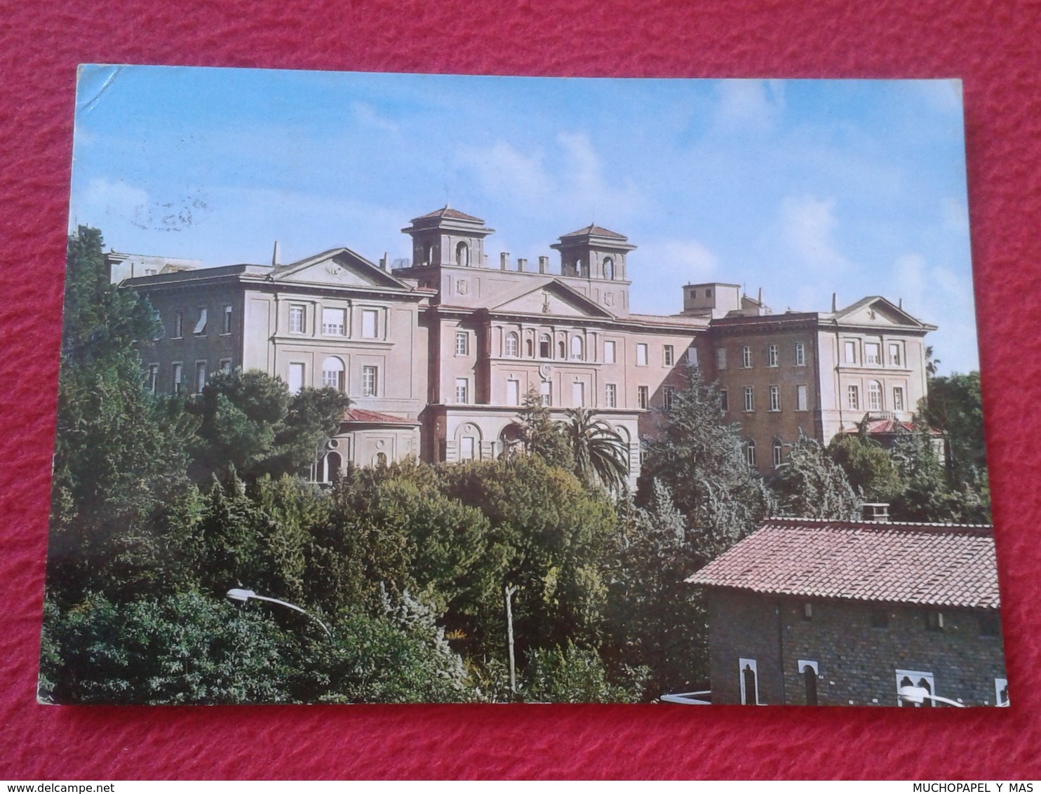 POSTAL POST CARD ITALIA ITALY ROMA ROME COLLEGIO COLEGIO DEL VERBO DIVINO VIA DEI VERBITI CON SELLO WITH STAMP VATICANO - Education, Schools And Universities