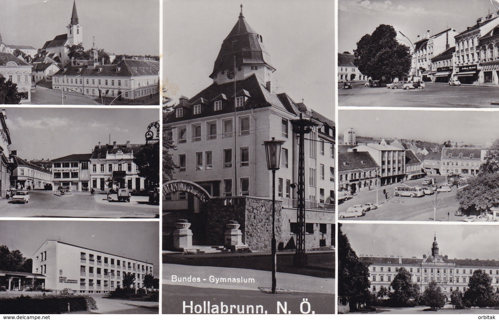 Hollabrunn * Gymnasium, Stadtteil, Mehrbild * Österreich * AK2225 - Hollabrunn