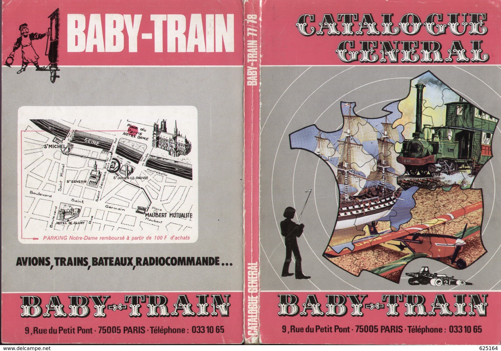 Catalogue BABY TRAIN 1977/78 Avions Trains Bateaus Radiocommande Etc. - Français