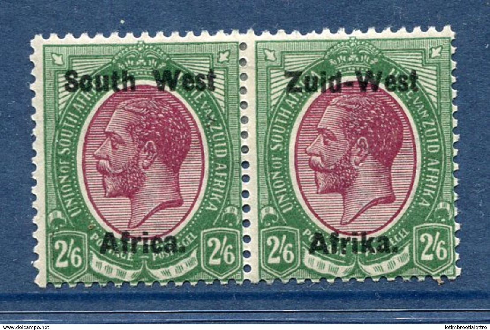 Sud Ouest Africain - N° 9 Et 21 * - Neuf Avec Charnière  - En Paire Horizontale - Afrique Du Sud-Ouest (1923-1990)