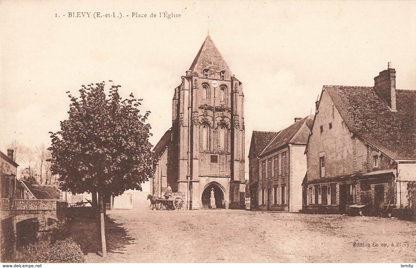 28 Blevy Place De L' Eglise Attelage - Blévy