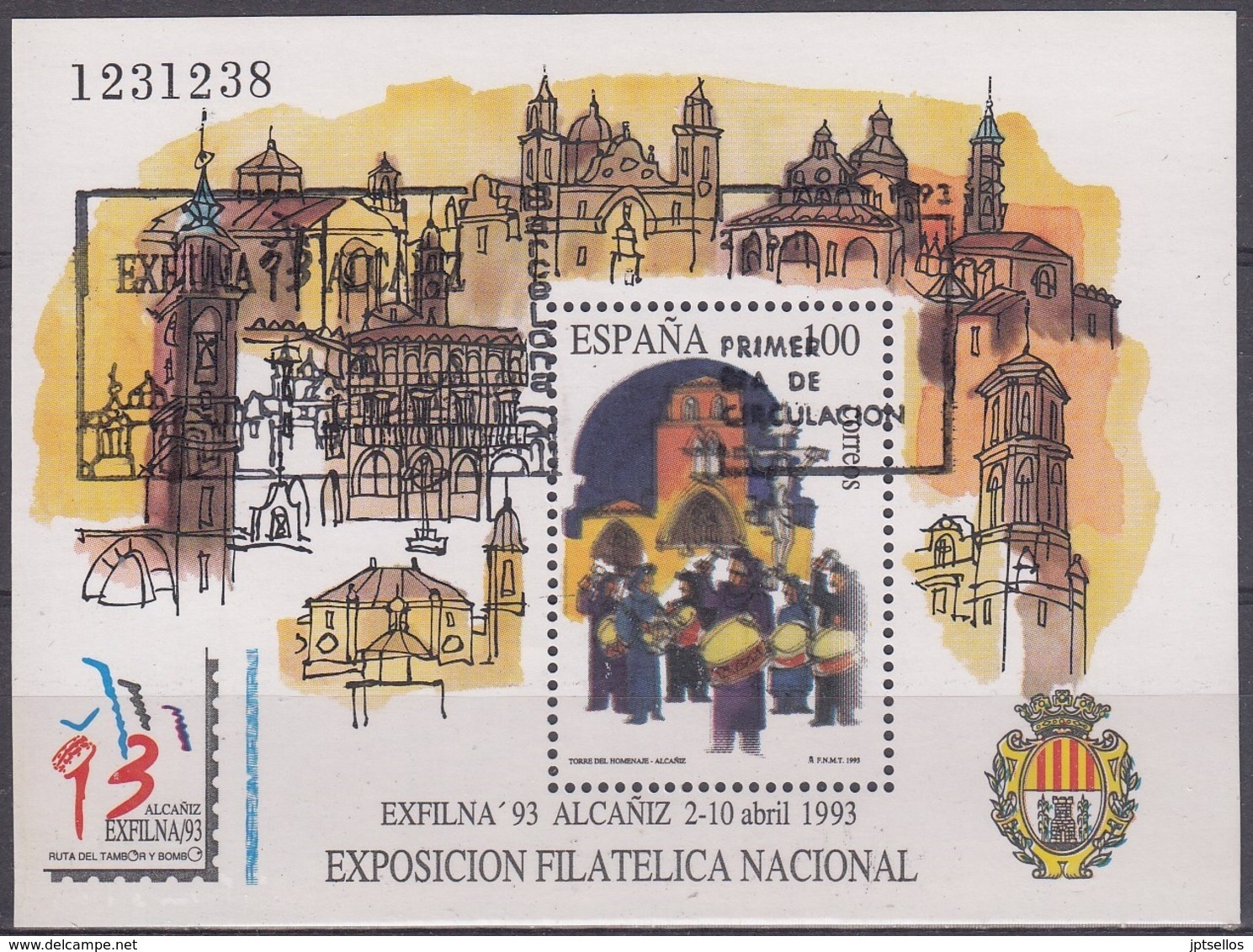 ESPAÑA 1993 Nº 3249 USADO 1º DIA - Used Stamps