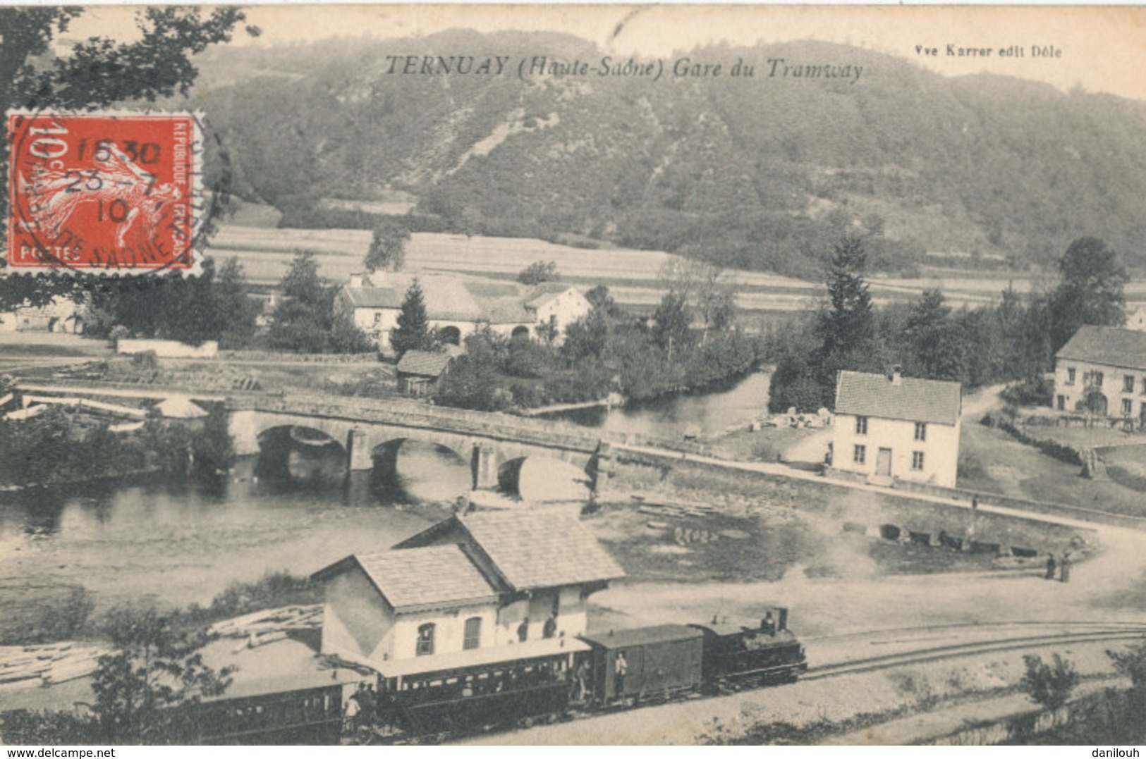 70 // TERNUAY   Gare Du Tramway   / CACHET INDICE IV AU VERSO - Autres & Non Classés