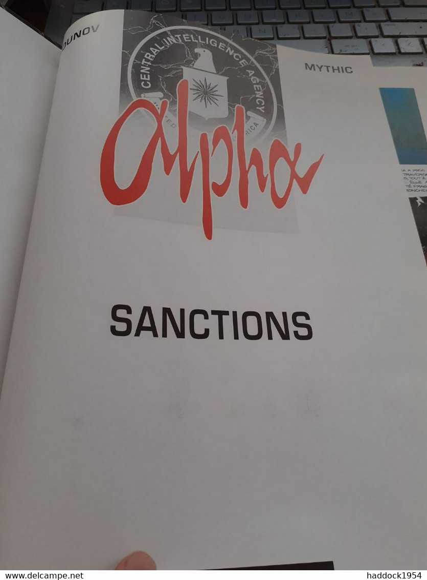 Sanctions ALPHA  Tome 5 JIGOUNOV MYTHIC Le Lombard 2000 - Alpha