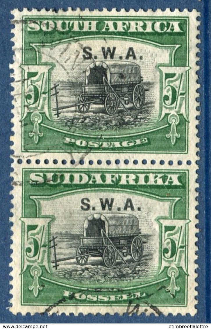 Sud Ouest Africain - N° 91 Et 100 * - Oblitéré - Se Tenant - Afrique Du Sud-Ouest (1923-1990)