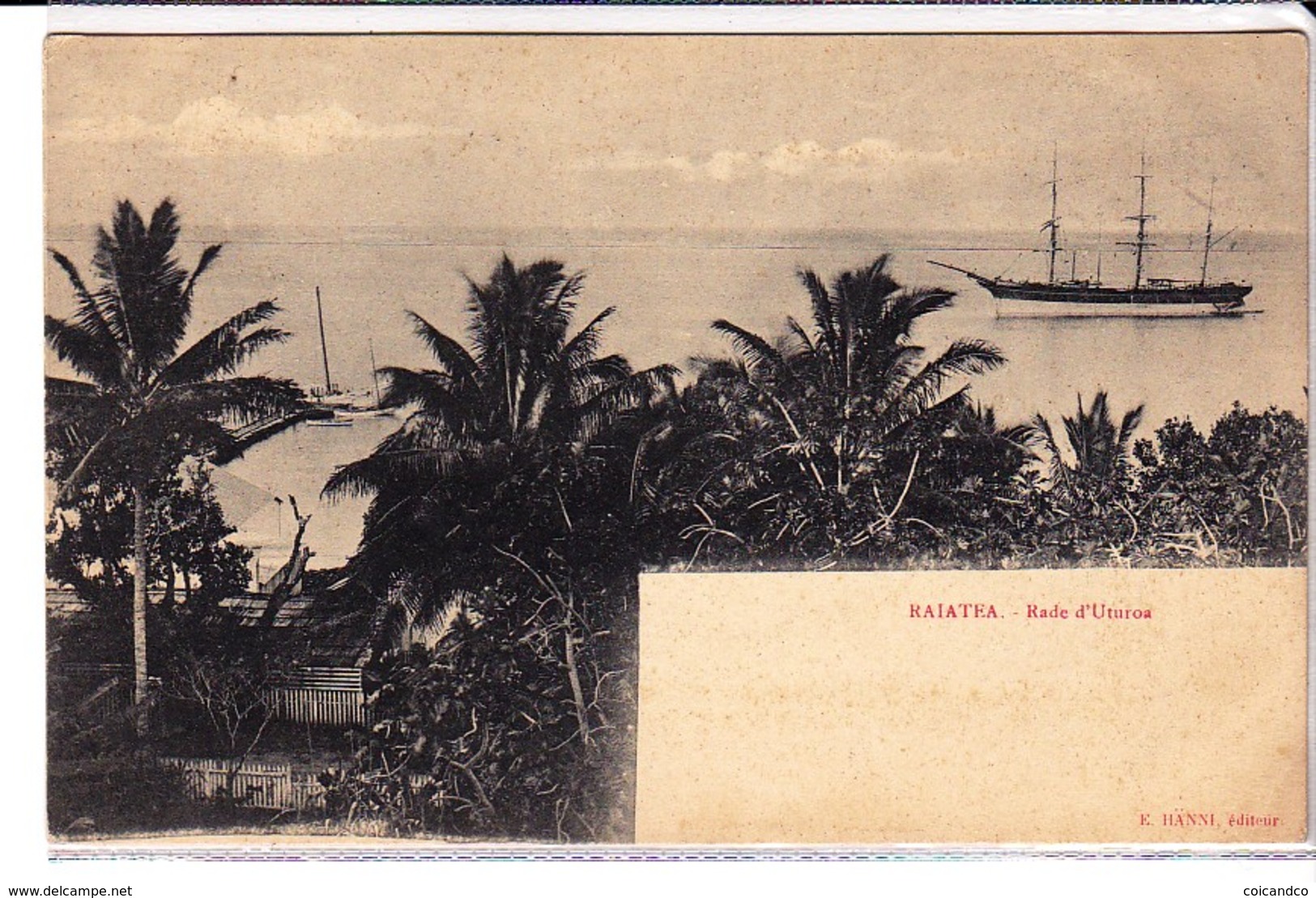 Cpa Old Pc Tahiti Raiatea Baie Uturoa - Tahiti