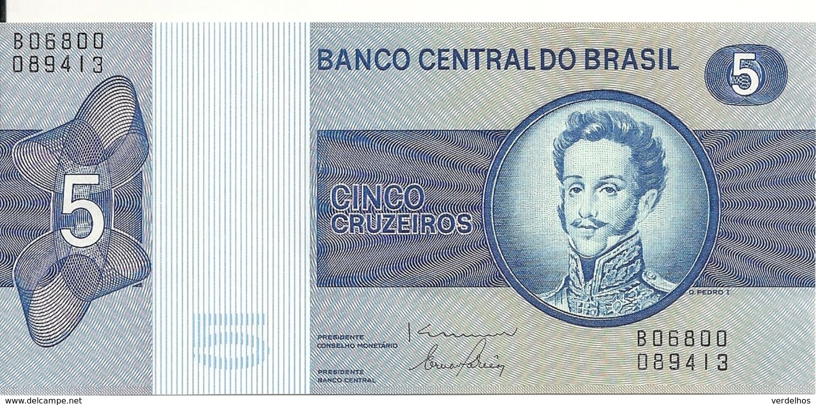 BRESIL 5 CRUZEIROS  ND1970-80 UNC P 192 D - Brésil