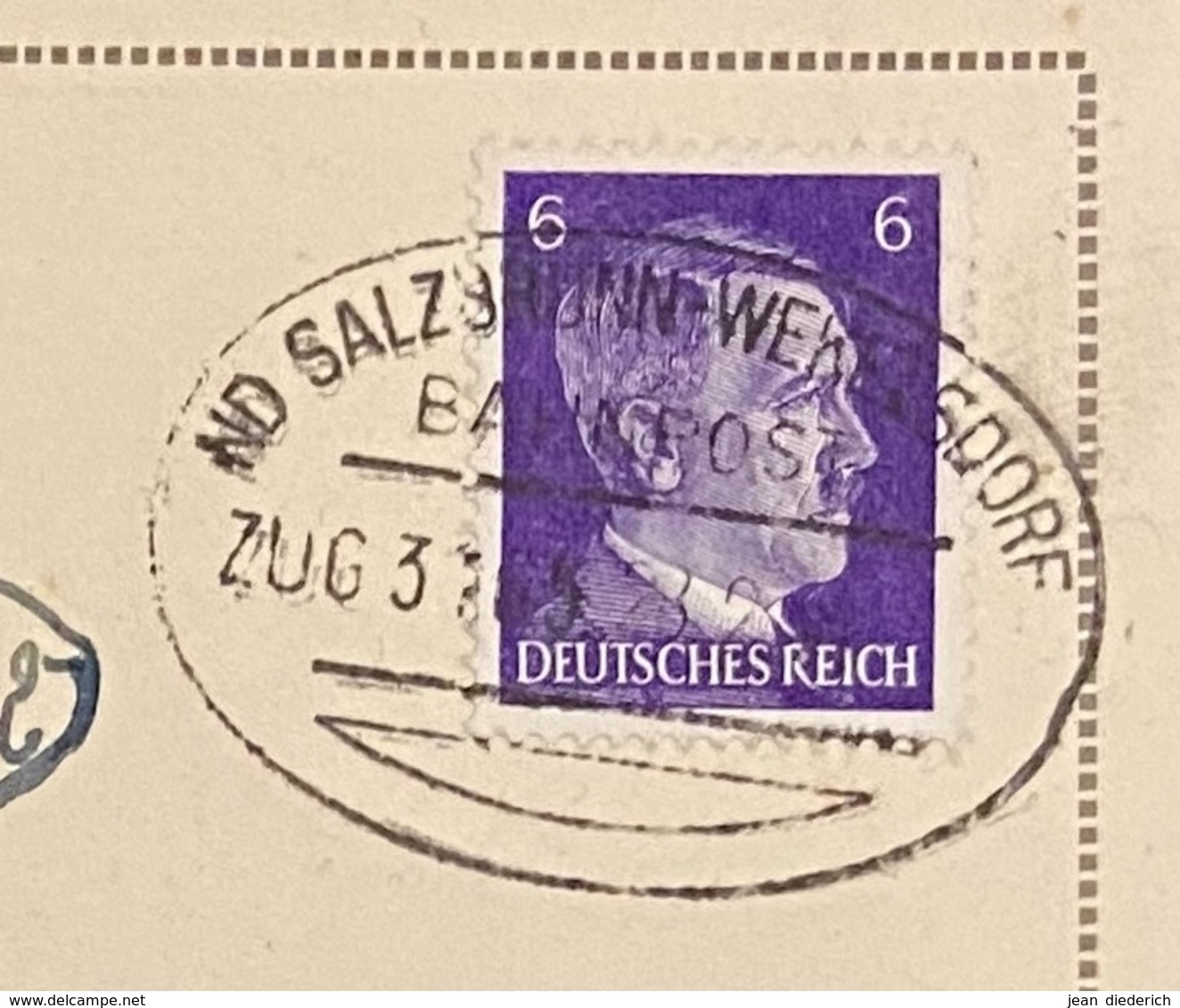 Braunau - Bahnpost Zug 3765"ND Salzbrunn - Wekelsdorf"  28-02-1944 - Ellipsenstempel Mit Kurzsteg Und Segment Unten - Maschinenstempel (EMA)