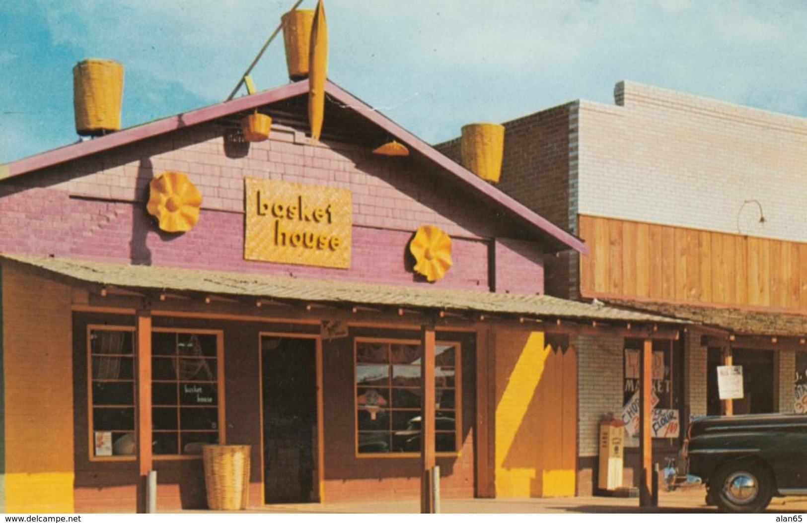 Scottsdale Arizona, Basket House Gift Shop, C1960s Vintage Postcard - Scottsdale