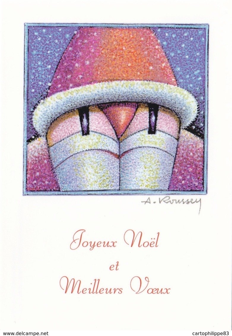 ANDRE ROUSSEY ILLUSTRATEUR CARTE DE NOËL EROTIQUE - Roussey