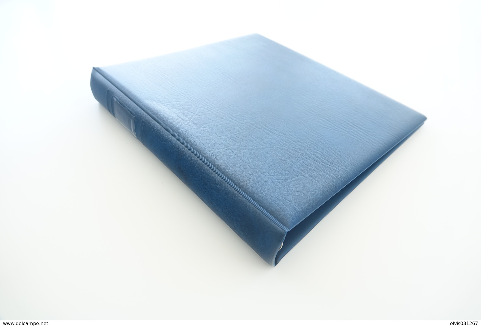 Israel Album - Lindner Album, Blue, 18 Rings, Format 5x30x32cm - Formato Grande, Sfondo Bianco